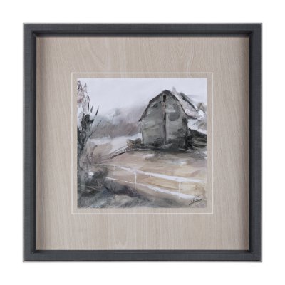 14242 - Late Autumn in Countryside I by Mercana Studio Hand Embellished Framed Art Print Matted under Glass