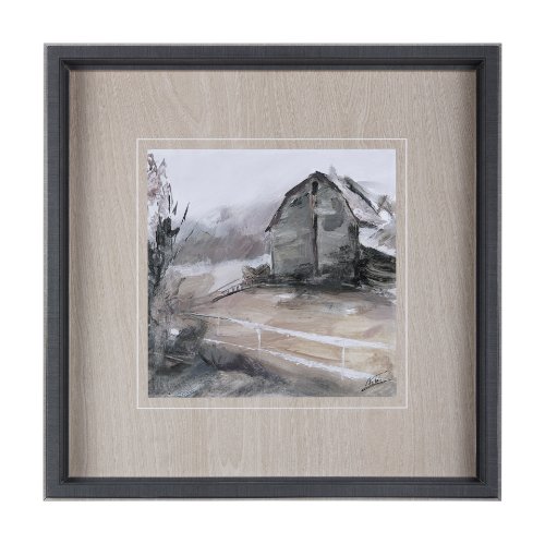 14242 - Late Autumn in Countryside I by Mercana Studio Hand Embellished Framed Art Print Matted under Glass