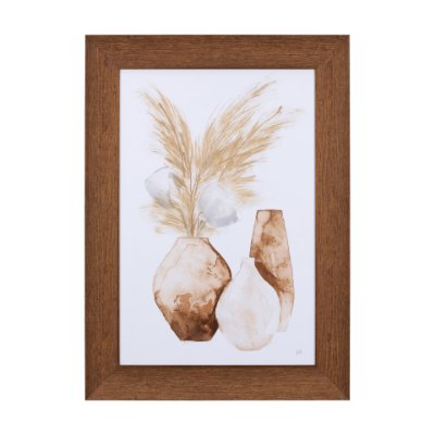 14246 - Vase Gray Pods by Mercana Studio a Hand Embellished Textured Framed Art Print