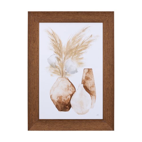 14246 - Vase Gray Pods by Mercana Studio a Hand Embellished Textured Framed Art Print