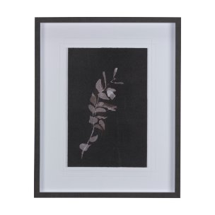 Night Leaves I by Mercana Studio a Hand Embellished Textured Framed Art Print Matted under Glass