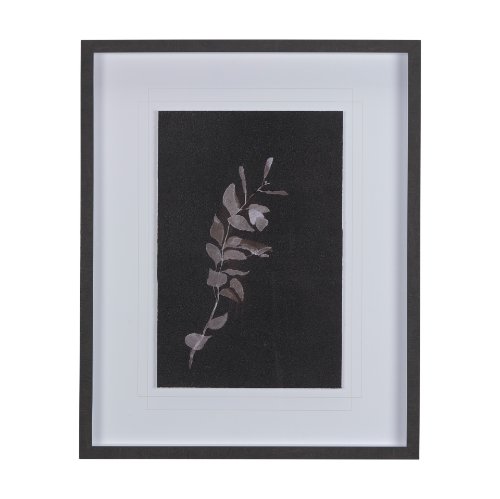 14261 - Night Leaves I by Mercana Studio a Hand Embellished Textured Framed Art Print Matted under Glass