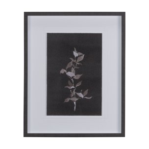Night Leaves II by Mercana Studio a Hand Embellished Textured Framed Art Print Matted under Glass
