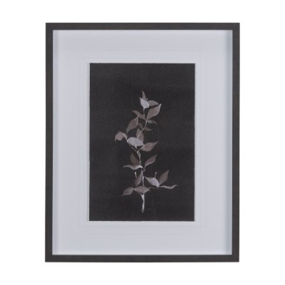 14262 - Night Leaves II by Mercana Studio a Hand Embellished Textured Framed Art Print Matted under Glass
