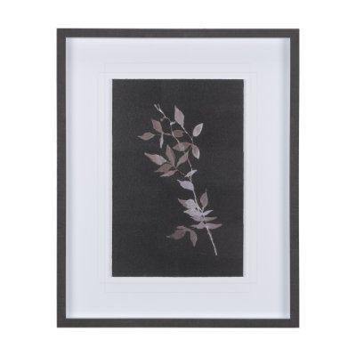 14263 - Night Leaves III by Mercana Studio a Hand Embellished Textured Framed Art Print Matted under Glass