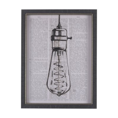 14275 - Vintage Page I by Mercana Studio a Hand Embellished Textured Framed Art Print