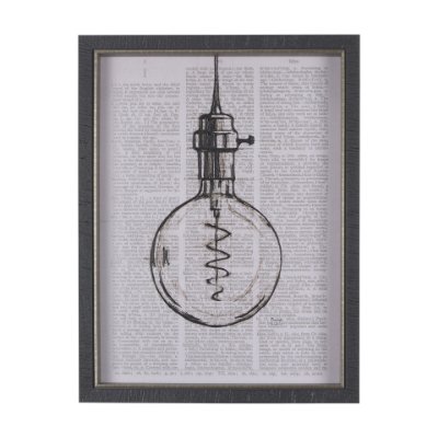 14276 - Vintage Page II by Mercana Studio a Hand Embellished Textured Framed Art Print