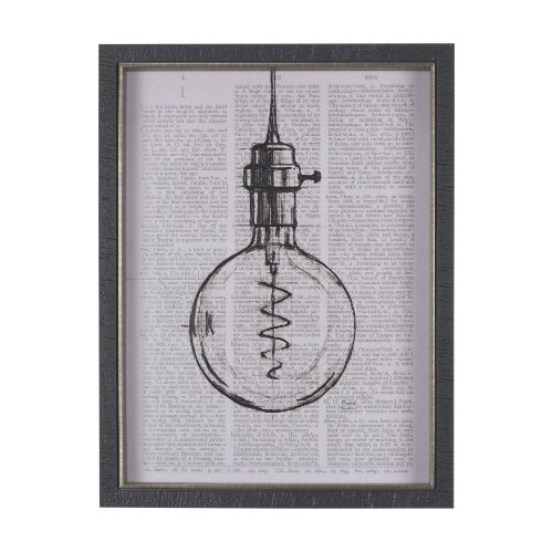 14276 - Vintage Page II by Mercana Studio a Hand Embellished Textured Framed Art Print