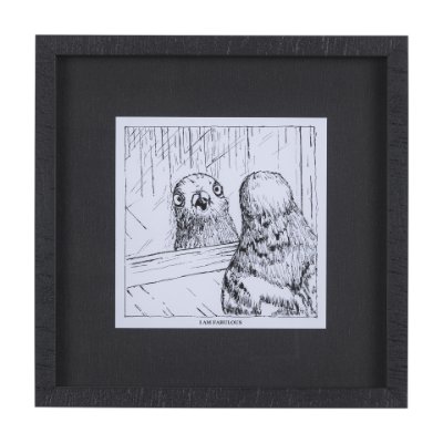 14277 - Animal Talk I by Mercana Studio a Framed Art Print Matted under Glass