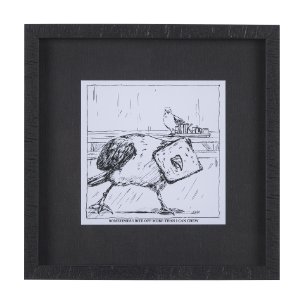 Animal Talk II by Mercana Studio a Framed Art Print Matted under Glass