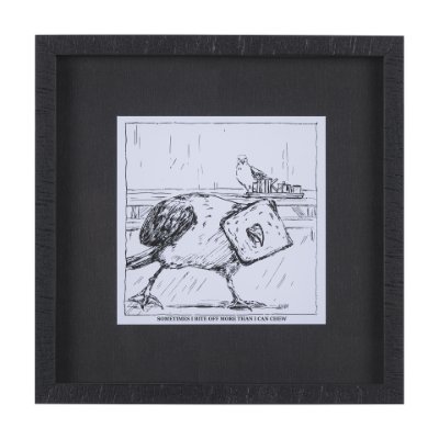 14278 - Animal Talk II by Mercana Studio a Framed Art Print Matted under Glass