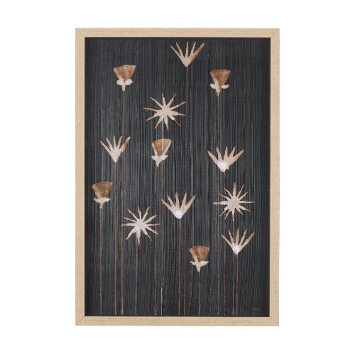 14249 - Spark II by Mercana Studio a Hand Embellished Textured Framed Art Print Matted under Glass