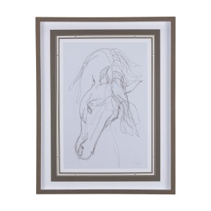 Andalusian  I by Mercana Studio a Hand Embellished Textured Framed Art Print Matted under Glass