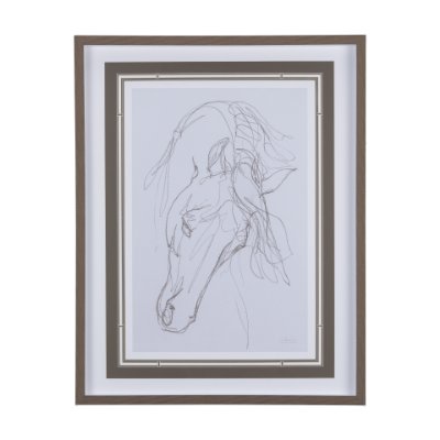 14303 - Andalusian  I by Mercana Studio a Hand Embellished Textured Framed Art Print Matted under Glass