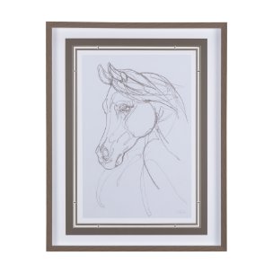 Arabian  II by Mercana Studio a Hand Embellished Textured Framed Art Print Matted under Glass