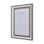 14305 -  Thoroughbred III by Mercana Studio a Hand Embellished Textured Framed Art Print Matted under Glass