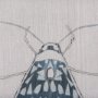 14308 - Moth Blue I by Mercana Studio a Hand Embellished Textured Framed Art Print