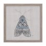 14309 - Moth Blue II by Mercana Studio a Hand Embellished Textured Framed Art Print