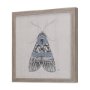14309 - Moth Blue II by Mercana Studio a Hand Embellished Textured Framed Art Print