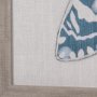 14310 - Moth Blue III by Mercana Studio a Hand Embellished Textured Framed Art Print