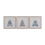 14310 - Moth Blue III by Mercana Studio a Hand Embellished Textured Framed Art Print