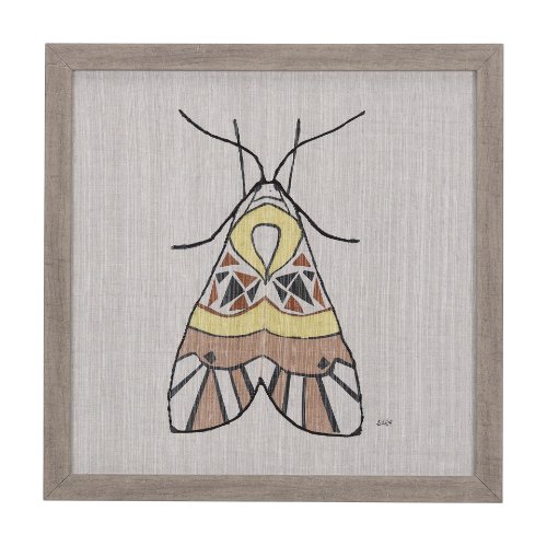 14312 - Moth II by Mercana Studio a Hand Embellished Textured Framed Art Print