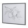 14338 - Fruit Sketch Apple by Mercana Studio a Hand Embellished Textured Framed Art Print