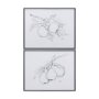 14338 - Fruit Sketch Apple by Mercana Studio a Hand Embellished Textured Framed Art Print