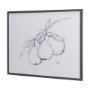 14339 - Fruit Sketch Pear by Mercana Studio a Hand Embellished Textured Framed Art Print