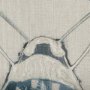 102214-L - Moth Blue I by Mercana Studio a Hand Embellished Textured Canvas