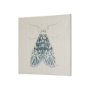 102214-S - Moth Blue I by Mercana Studio a Hand Embellished Textured Canvas