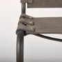 69275 - Berbick 33" Total Height Brown/Gray Suede w/ Iron Frame Dining Chair