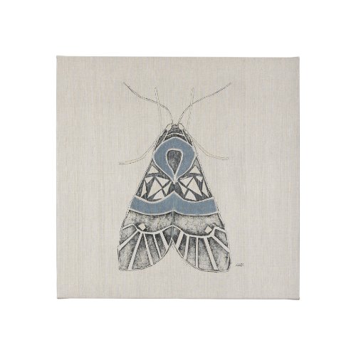 102215-S - Moth Blue II by Mercana Studio a Hand Embellished Textured Canvas