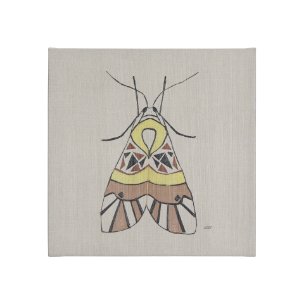 Moth II by Mercana Studio a Hand Embellished Textured Canvas