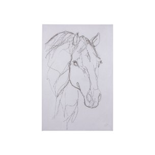 Thoroughbred III by Mercana Studio a Hand Embellished Textured Canvas
