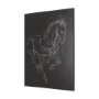 102228-L - Horse III by Mercana Studio a Hand Embellished Textured Canvas