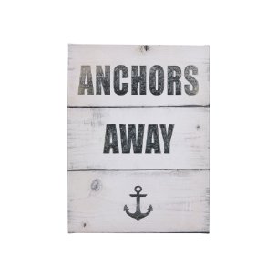 Anchors Away by Mercana Studio a Hand Embellished Textured Canvas