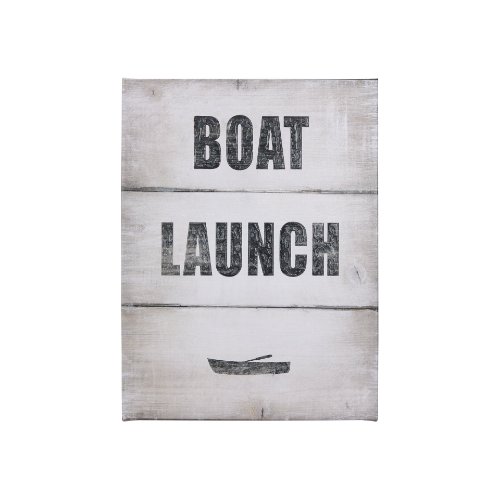 102181-S - Boat Launch  by Mercana Studio a Hand Embellished Textured Canvas
