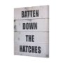 102183-L - Batten Down The Hatches  by Mercana Studio a Hand Embellished Textured Canvas