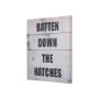 102183-S - Batten Down The Hatches  by Mercana Studio a Hand Embellished Textured Canvas