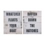 102183-S - Batten Down The Hatches  by Mercana Studio a Hand Embellished Textured Canvas