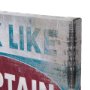 102184-S - Work Like a Captain by Mercana Studio a Hand Embellished Textured Canvas