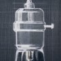 102187-S - Bright Idea I by Mercana Studio a Hand Embellished Textured Canvas