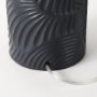 69704 - Quinn 18.0L x 18.0W x 28.8H Navy Base W/Beige Fabric Shade Table Lamp