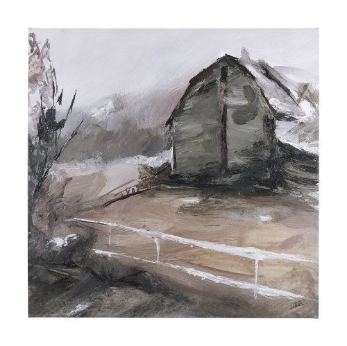 102199-L - Late Autumn in Countryside I by Mercana Studio a Hand Embellished Textured Canvas