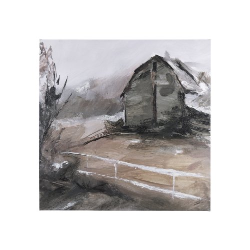 102199-S - Late Autumn in Countryside I by Mercana Studio a Hand Embellished Textured Canvas