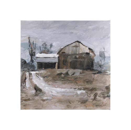 102200-S - Late Autumn in Countryside II by Mercana Studio a Hand Embellished Textured Canvas