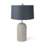 69705 - Quinn 19.0L x 19.0W x 24.6H Beige Base W/Navy Fabric Shade Table Lamp