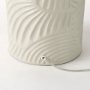 69705 - Quinn 19.0L x 19.0W x 24.6H Beige Base W/Navy Fabric Shade Table Lamp