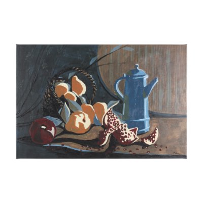102203-L - Still life II by Mercana Studio a Hand Embellished Textured Canvas